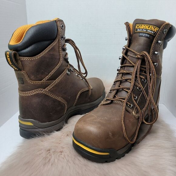 Carolina Men's Insulated Bruno Hi Comp Toe Dark Brown Boots Shoes Size 10.5 - Picture 5 of 8